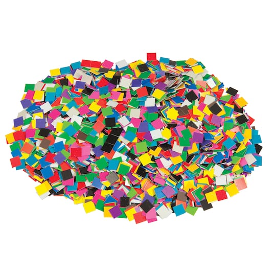 Roylco® Double Color Mosaic Squares, 10,000ct.
